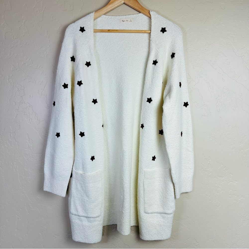Rylee + Cru - Women's Stars Longline Cardigan Size Small - Picture 3 of 7